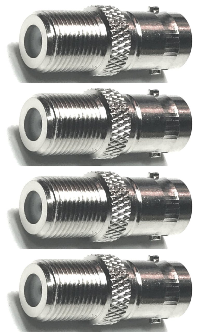 CESS BNC Female to F typeFemale CCTV Security Camera RF/Coaxial Adapter Connector (jcx) (4 Pack) - Image 4